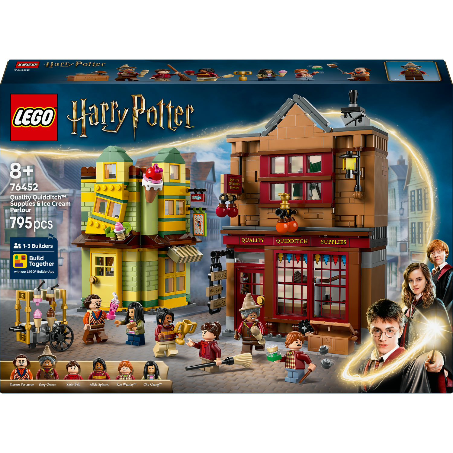 LEGO Harry Potter 76452 Značkové vybavenie na metlobal a obchod so zmrzlinou